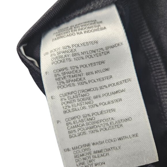 Adidas Womens Black Capri Athletic Pants With White Stripes Size M - Picture 4 of 7